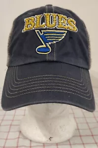 Cappello berretto camionista St Louis Blues NHL hockey blu snapback ricamo maglia paillettes - Foto 1 di 6