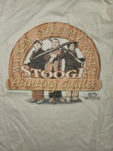 T-Shirt Three Stooges Wackem Stackem & Packem Jagdführer BEIGE Erwachsene - Bild 1 von 1