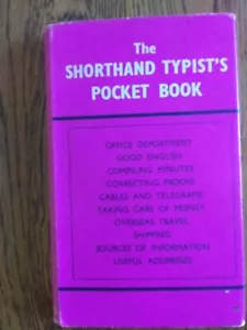 Shorthand-Typist's Pocket Book, edited by Carlton Wallace. HBDJ. 1957, c1953 - Imagen 1 de 6
