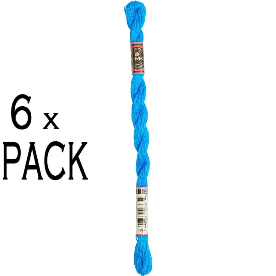 6x DMC Perlgarn Stärke 8, 25 m, 115AR/8-995, VPE - Bild 1 von 1