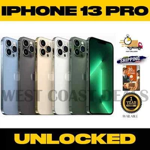 New Apple iPhone 13 Pro 128GB Factory Unlocked T-Mobile AT&T Verizon Smartphone - Picture 1 of 15
