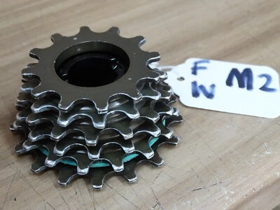 MAILLARD COURSE DURAL SLIGHTLY USED 6 SPEED TT FREEWHEEL BLOCK 12- 17    223gms - Image 1 of 4