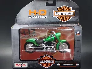 2000 FLSTF Calle Stalker Harley Davidson Moto Maisto Serie 37 1/18 Modelo - Imagen 1 de 6