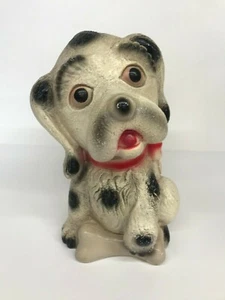 Vintage 1961 Silvestri Bros Kreidegeschirr Gips große HUNDEBANK 13" hoch - Bild 1 von 10