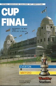 EVERTON V WATFORD ~ FINAL COPA FA 1984 ~ EXCELENTE ESTADO - Imagen 1 de 1