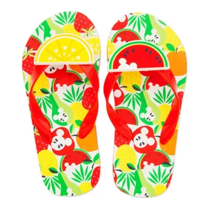 NWT Disney Store Mickey Mouse Flip Flops Sandals Shoes Summer Fun Girls Many sz - Picture 1 of 3