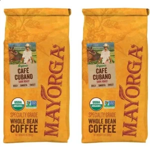 Mayorga Organic Dark Roast Specialty Grade Whole Bean Coffee 2 Bags 4Lbs Total - Picture 1 of 3