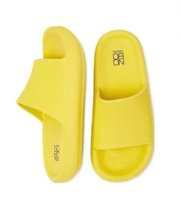 NO BOUNDERS Sandali donna taglia 9 comodi con cuscino slide NOBO ciabatte • Giallo - Foto 1 di 3