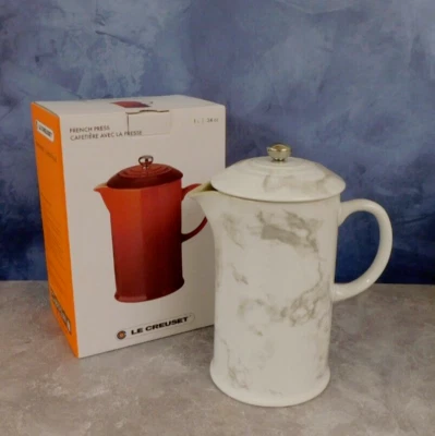 Prensa francesa colección mármol 34 onzas gres Le Creuset - NUEVO Foto 1 de 4