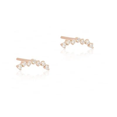 Aretes con racimo de diamantes Foto 1 de 4