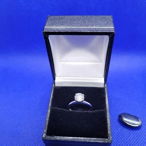 Sehr, sehr hübscher, weißer, unvollkommener 1,0ct natürlicher Diamant, 14k [w] Solitär. - Bild 1 von 7