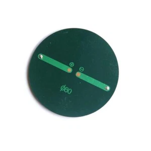 Mini Solarpanel Modul 6V 2W 0,35A 80MM rund Polyzelle Batterie Epoxid 2025 HOT - Bild 1 von 9