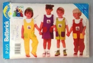 Butterick P405 sewing  pattern overall Unisex Size  1-2-3  NO TRANSFER - Picture 1 of 2