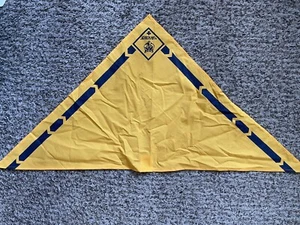 BSA Boy Scouts of America Yellow & Blue Cub Scouts Neck Scarf Bandana - Picture 1 of 2