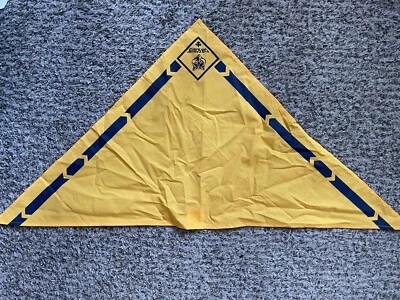 BSA Boy Scouts of America Yellow & Blue Cub Scouts Neck Scarf Bandana - Image 1 of 2