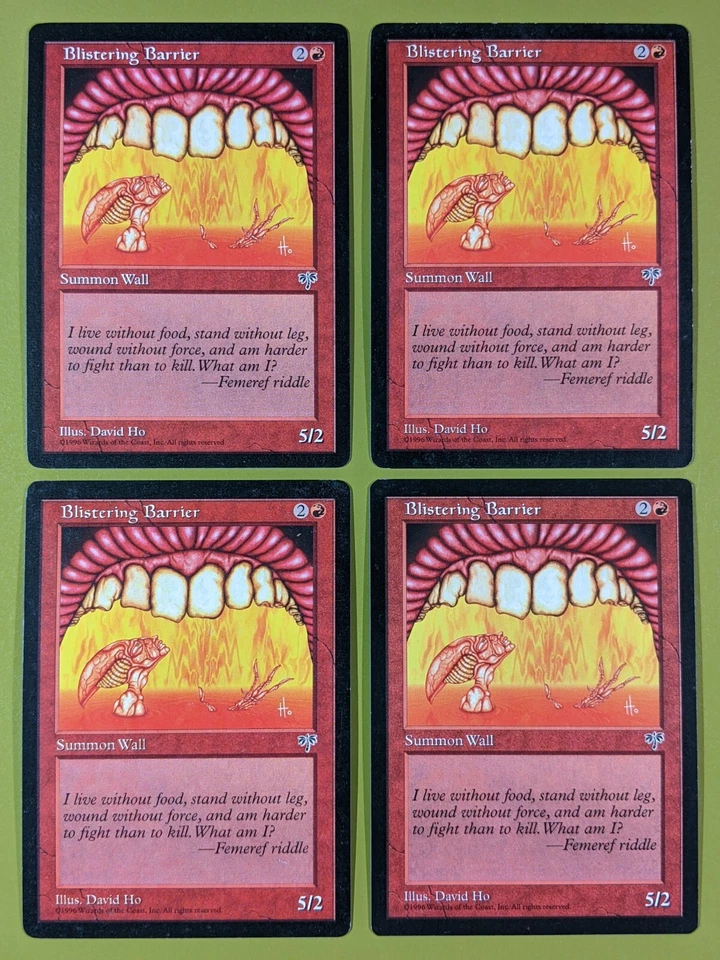 Blistering Barrier x4 Mirage 4x Playset Magic the Gathering MTG - Image 1 of 1