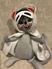 Annalee Dolls 6” Ghost Mouse With Mask and Cape. 2000 USA