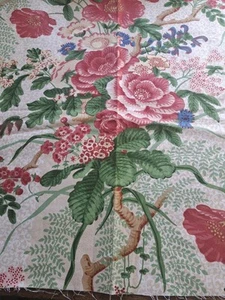 52 cm Colefax und Fowler Vintage 1982 floral glasierter Baumwollrest - Bild 1 von 7