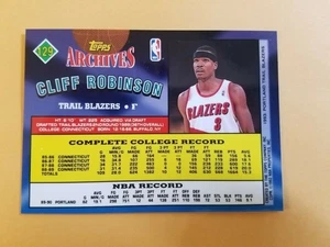 Cliff Robinson UCONN PRE PRINT 1992 - 1993 Topps Archive BLANK FRONT SCARCE - Picture 1 of 5