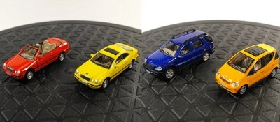 4x Mercedes-Benz: CLK Coupé, CLK Cabrio, M-Class & A-Class, Hongwell 1:72 models - Immagine 1 di 3