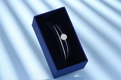 New In GIft Box Sublima bracelet white, rhodium plated - Image 1 of 3