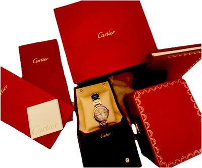 CARTIER BALLON BLEU GOLD AND STAINLESS STEAL Watch Its JUST HAD A $500  Service - Image 1 of 4