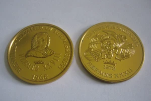1968 & 1972 NO Mardi Gras Doubloons, Krewe of HERMES, Bienville & Donkey Ears - Picture 1 of 4