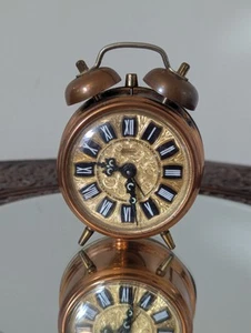 Vintage Estyma West German Alarm Clock Twin Bell Working Read Description - Picture 1 of 14