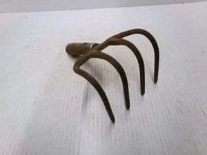 4 Zinken Zinken Garten Grubber Hacke Rechen Kralle Werkzeugkopf Vintage Made in Austria - Bild 1 von 11