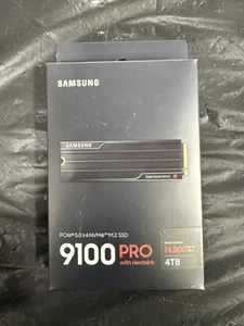 SAMSUNG SSD 9100 PRO with Heatsink 4TB, PCIe 5.0x4 M.2 2280, Seq. Read Speeds Up - Afbeelding 1 van 2