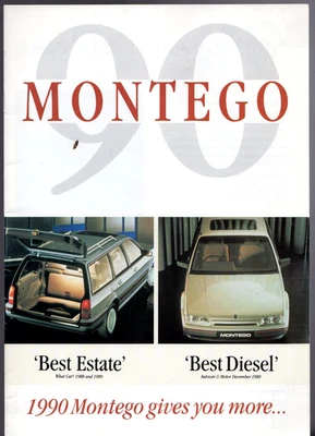 Rover Montego 1990 UK Fleet Market Sales Brochure Clubman, LX, SLX, GTi, GSi, MG - Image 1 of 2