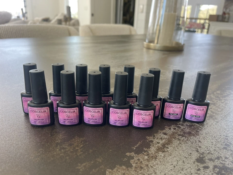 Varios Coscelia Gel Esmalte de Uñas Colores Gel Uñas Top Coat Base Coat 13 un. Foto 1 de 3