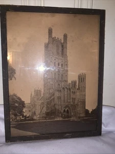 Foto de Catedral, Torre y Linterna de Ely, Cambridgeshire con foto de marco vintage  - Imagen 1 de 13