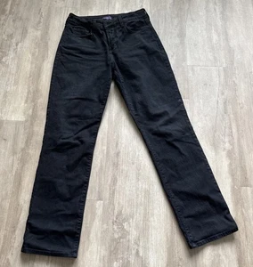 NYDJ Not Your Daughters Jeans Mid Rise Slim Skinny Stretch Black Jeans Size 10 - Picture 1 of 9
