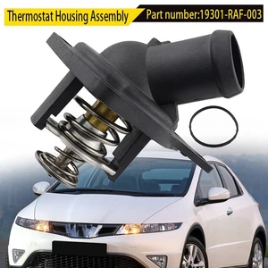 For Honda Acura 19301~RAF~004 Water Coolant Outlet Thermostat Housing w/ Gasket - Picture 1 of 15
