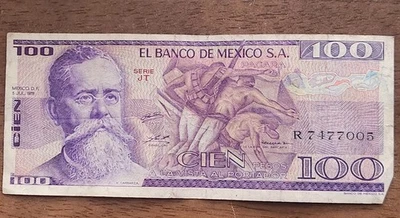 Billete de Cien Pesos Mexicanos 1978 - Cien Pesos - UNC - 100 Pesos México Foto 1 de 2