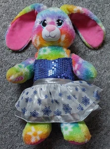 Watercolour BUNNY RABBIT BUILD A BEAR pink yellow blue 2014 - Picture 1 of 7