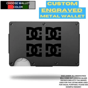 DC SHOES Personalizado Grabado Láser en Una Cartera de Aluminio - Imagen 1 de 9