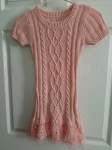 Justice Mädchen Pullover Kleid rosa Gr. 7 kurzarm. - Bild 1 von 5