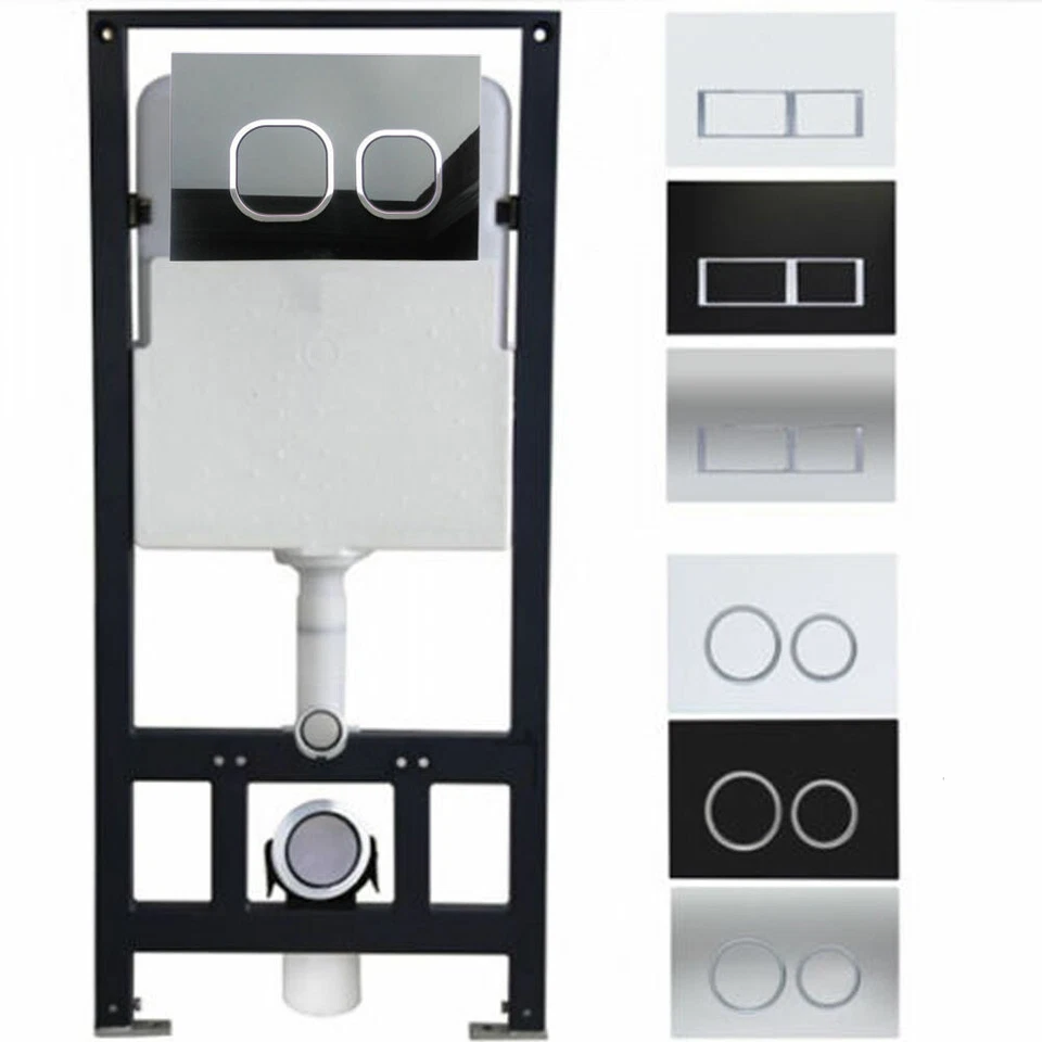 BERNSTEIN Spülkasten Vorwandelement G3004A edle Betätigungsplatte Komplettset