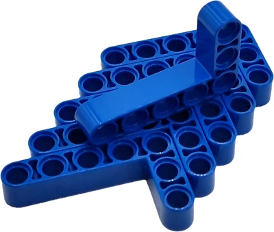 LEGO Nr-4158923 technic Liftarm Winkelbalken 3x5 blau  / 6 Stück - Bild 1 von 2