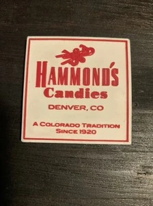 Vintage Hammonds Candies Magnet Denver Colorado - Picture 1 of 2