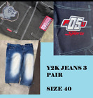 Lot de jeans vintage taille 40 Y2K Big E JNCO Levis Nike
