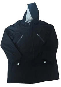 NAUTICA Woman's Rain Coat Black Medium - Picture 1 of 18