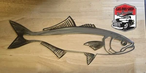 Arte de pared de metal de pescado azul corte por plasma decoración del hogar peces - Imagen 1 de 1