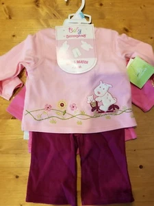 Baby Buster braun Kleinkind Mädchen Outfit 3-teiliges Set Größe 3-6 Monate Neu mit Etikett - Bild 1 von 2