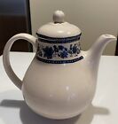 Johnson Brothers Sonoma Coffee Pot Stoke On Trent Blue Flowers Leaves 9?
