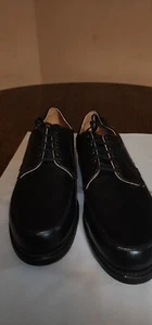 VTG MEN'S MASON Velvet-eez Black Leather Work Shoes WORK AMERICA USA Size 14 4E - Picture 1 of 8