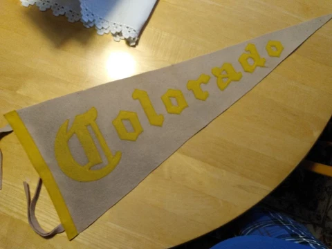 University of Colorado Vintage Spellout Pennant, 11 x 28" Cover