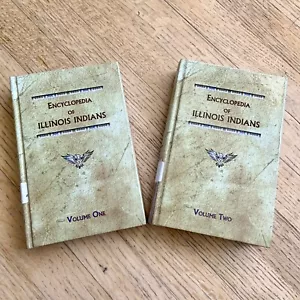 Encyclopedia of Illinois Indians Ex-Library Binding Hardcover Volume I II Set - Imagen 1 de 14